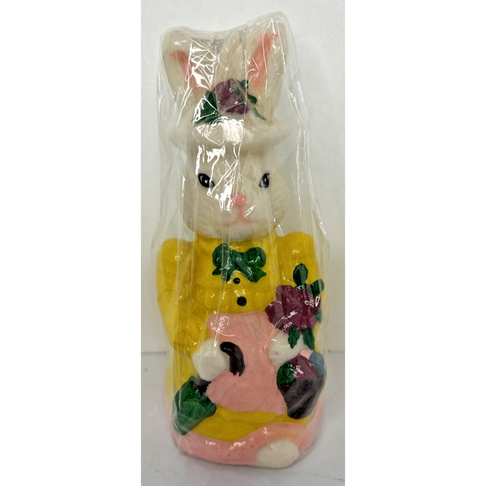 Vintage Easter Bunny Lady Candle New in Packaging 6" SKU H320